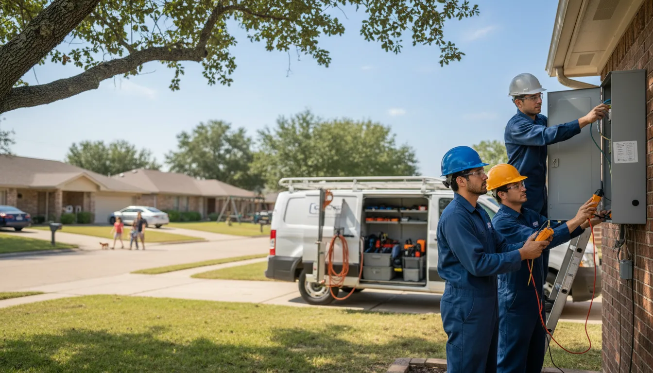 Certified electrician providing emergency electrical services in Canon, GA